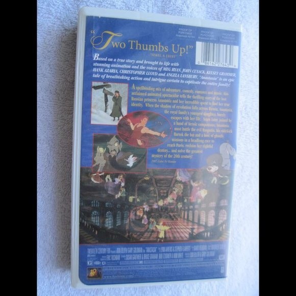 Anastasia 1997 Fox Animated Ryan Cusack Lloyd VHS Cassette Tape Bundle for $1 - Picture 2 of 6